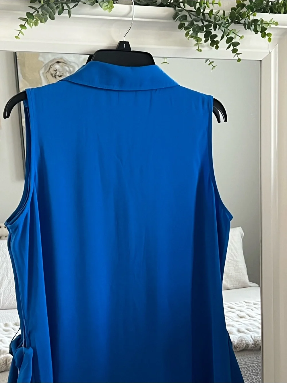 Michael Kors Royal Blue Sleeveless Shirt Dress with Belt